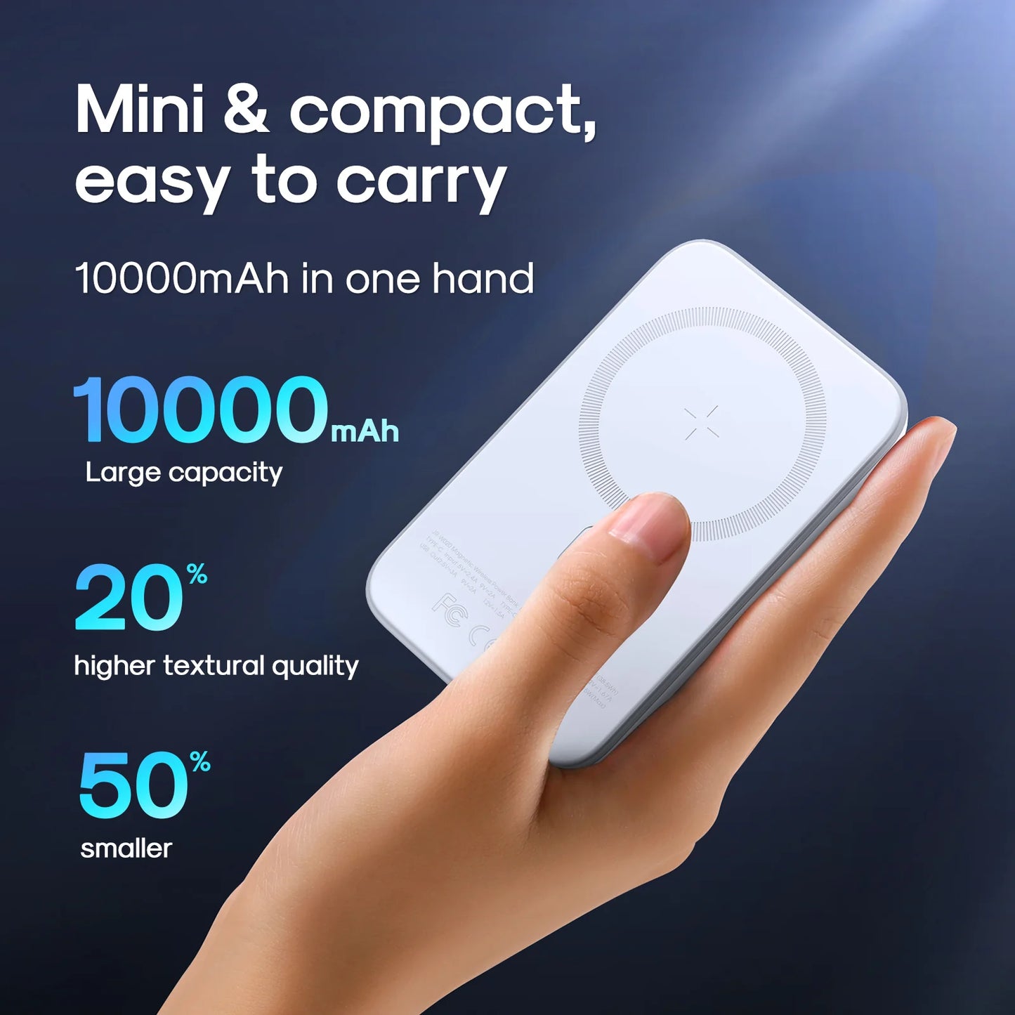 JOYROOM 20W Mini magnetic wireless power bank 10000mah -JR-W020