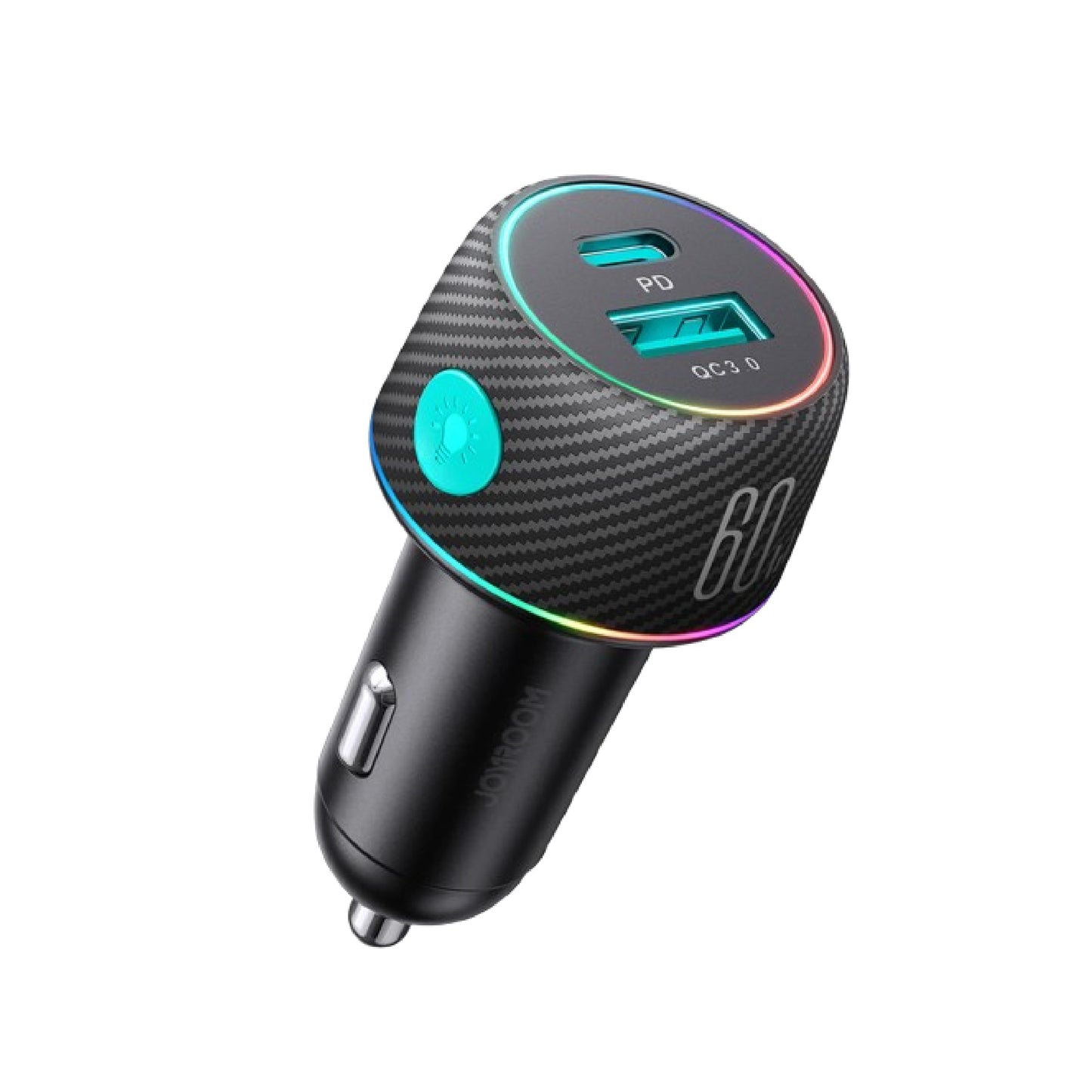 Joyroom JR-CCN01 1A+1C Car Charger with Light Button 60W