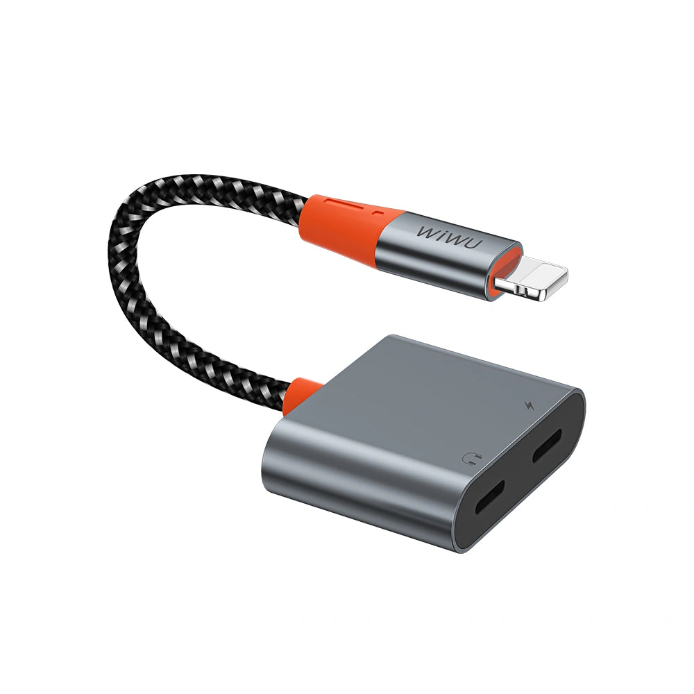 WIWU Audio adapter LT09 Lightning to dual lightning for audio and charging