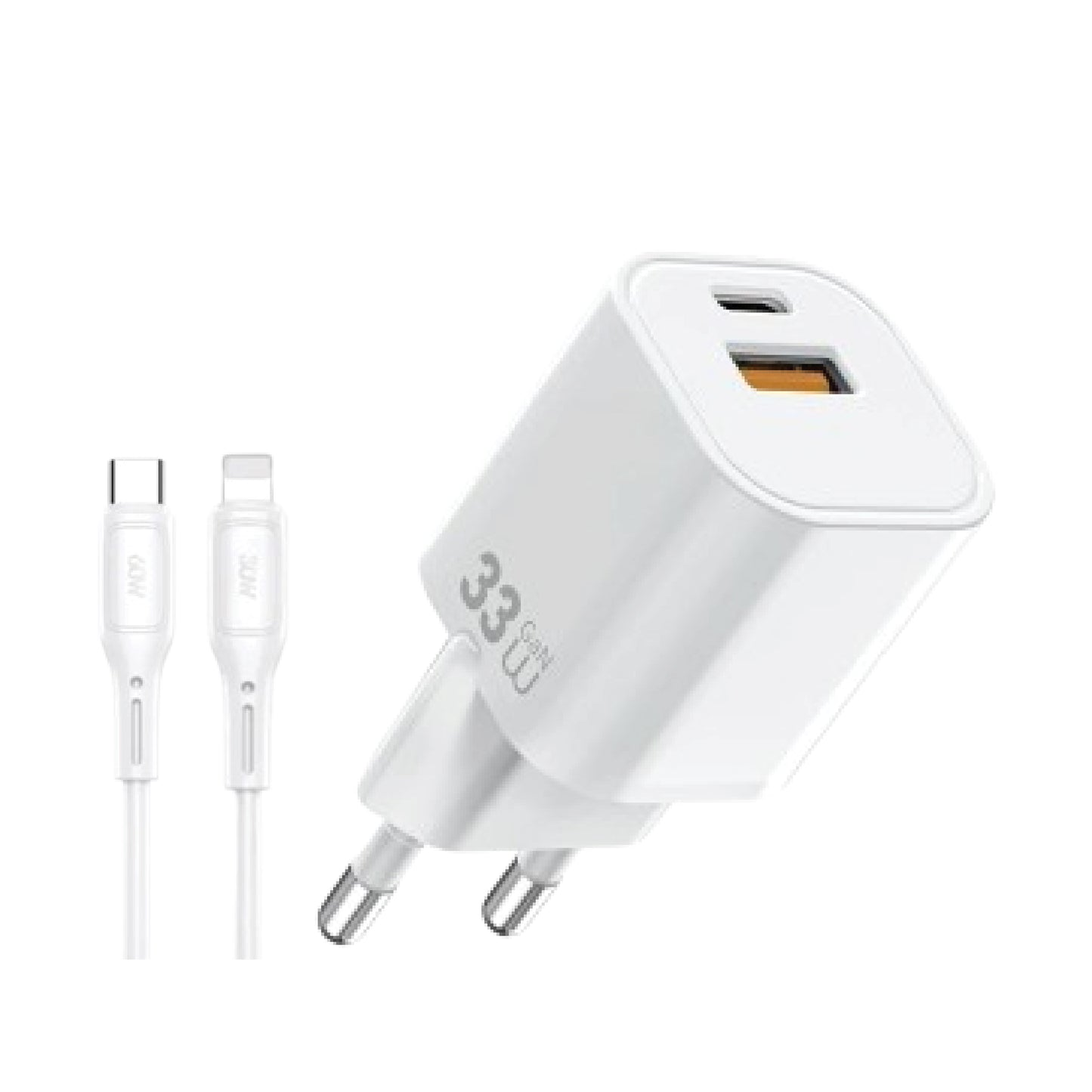 WiWU 33W PD Gan USB-C + Cable Lightning