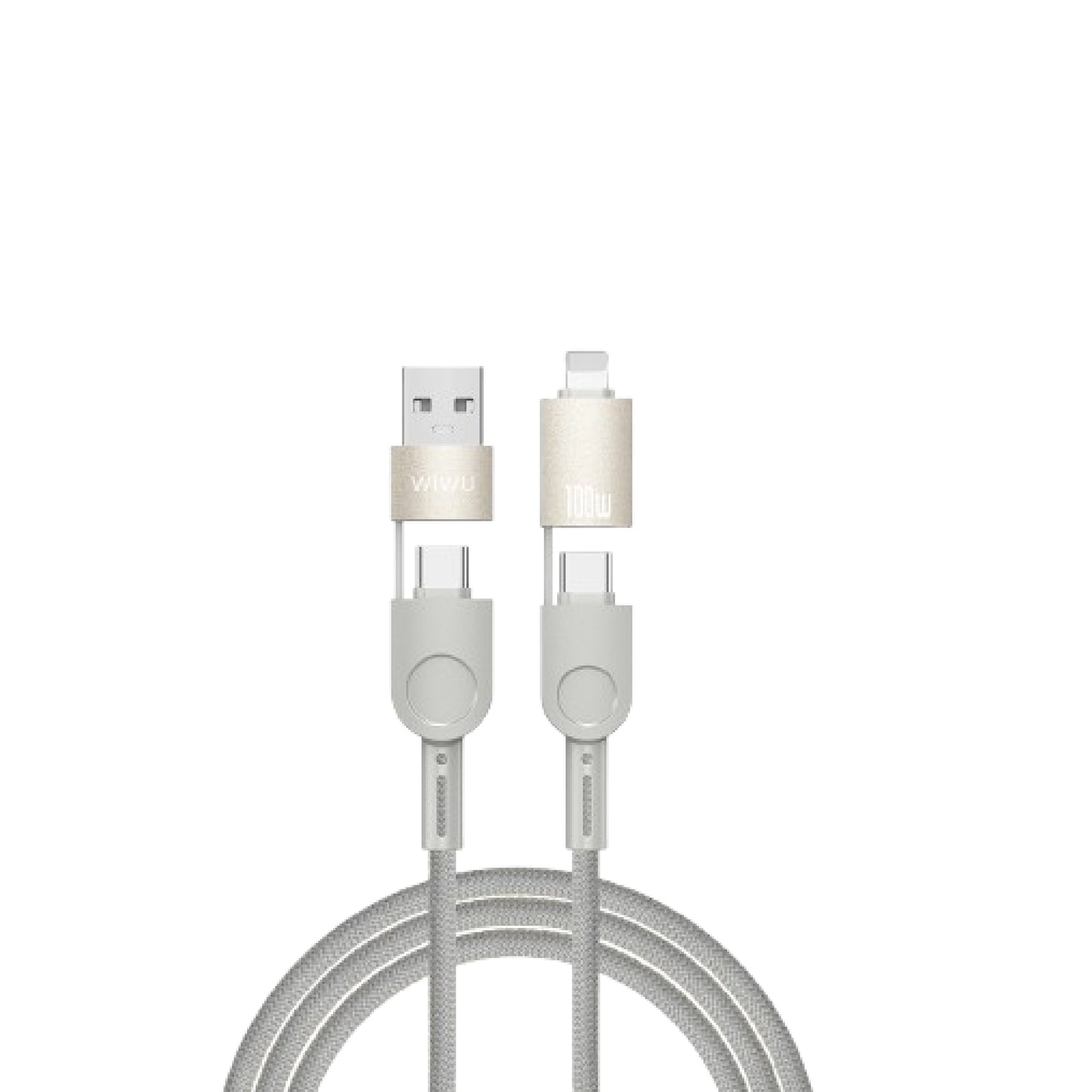 Wiwu Raptor 4 in 1 Cable - Fast Charging 100W