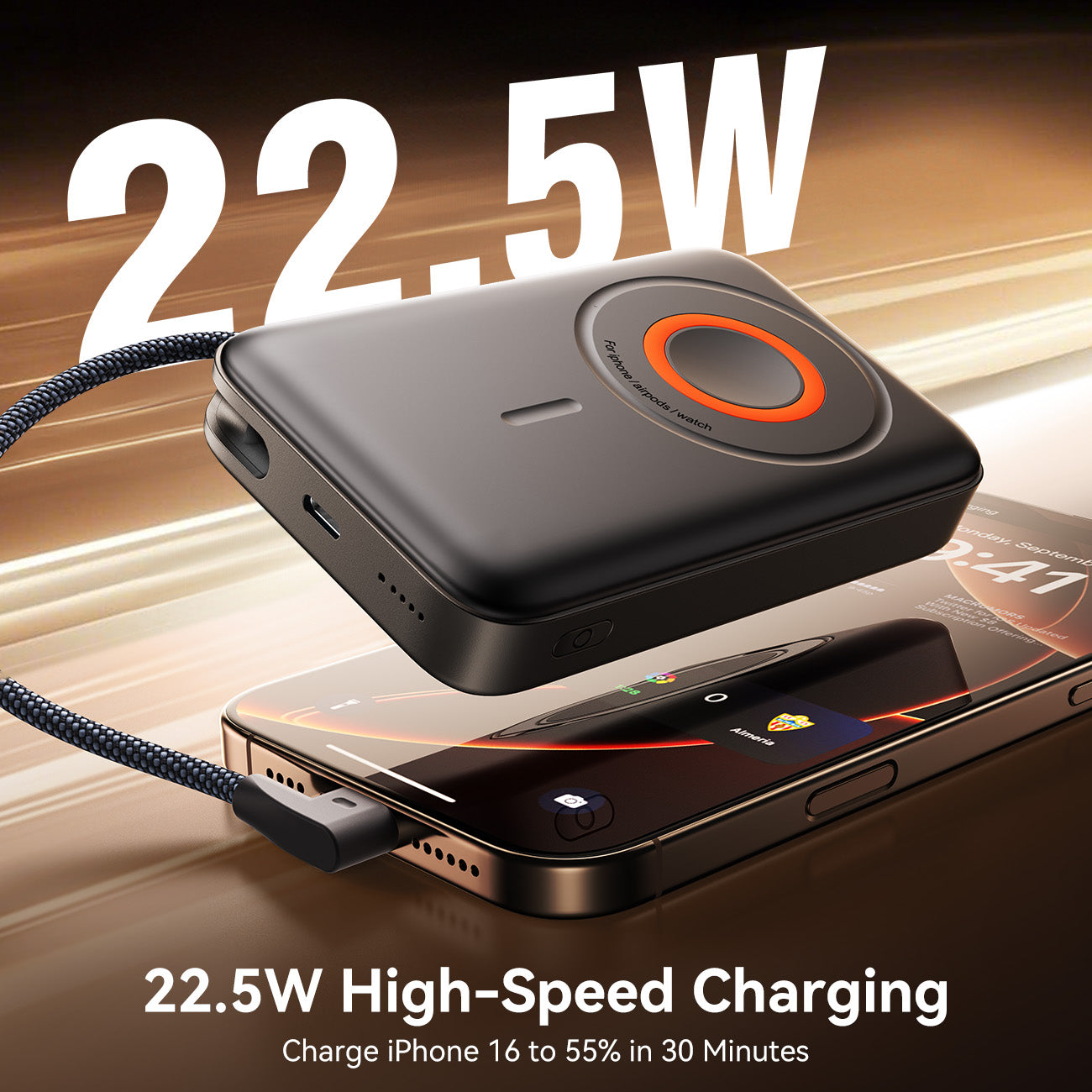 JOYROOM JR-PBM02 – 22.5W Magnetic 3-in-1 Power Bank