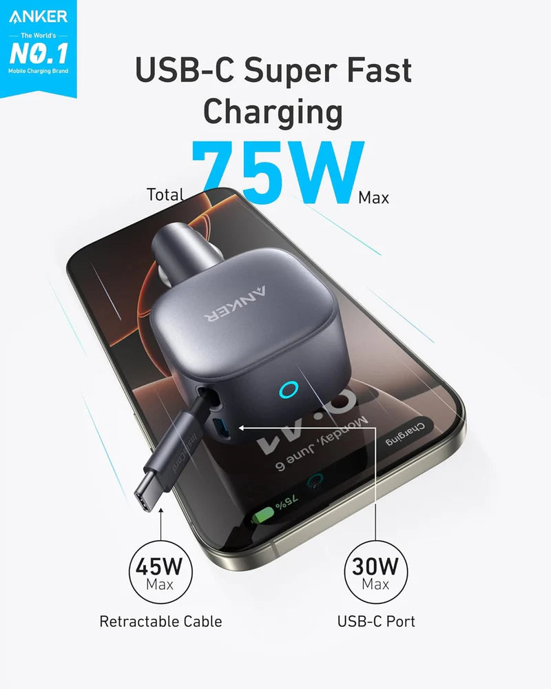 Anker Nano 75W USB-C Car Charger