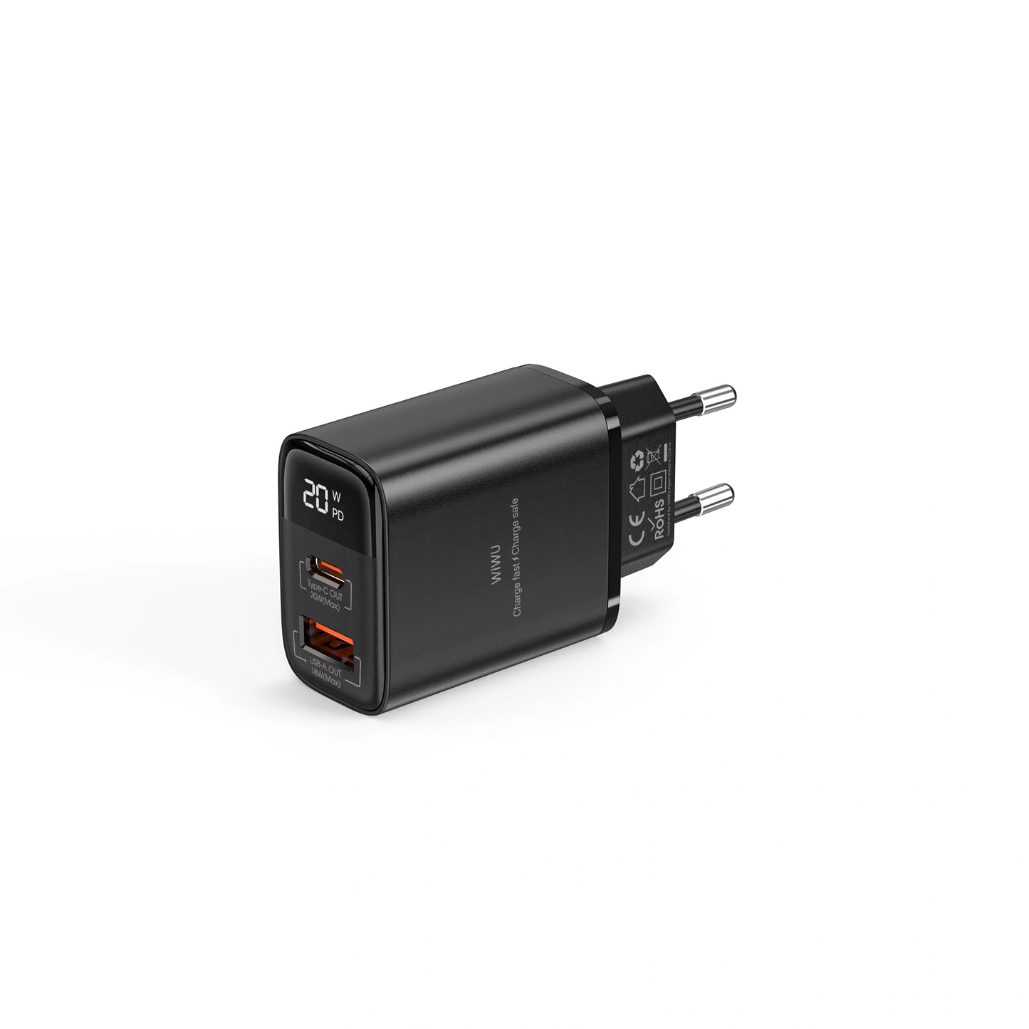 WiWU Firefly 20W PD GaN Fast Charger Wi-G009 A+C Wall Charger