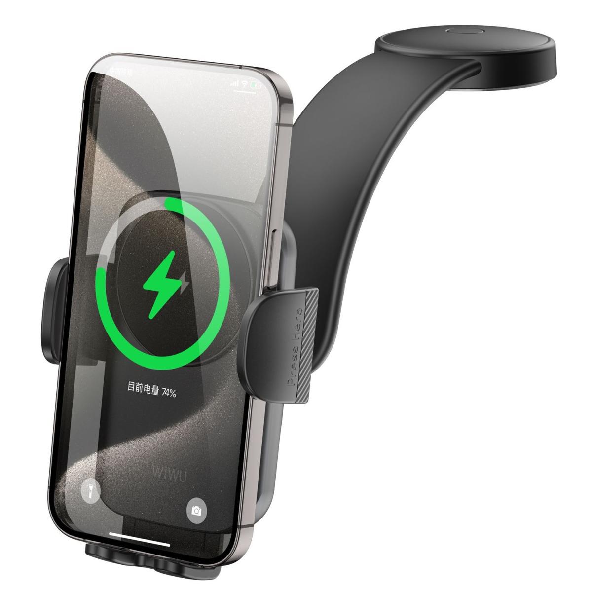WiWU CH-322 Car Charger Holder for Wireless Charging 15W