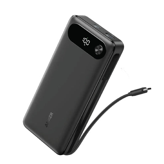 Anker Power Bank 20,000mAh, 87W, Built-In Type-C Cable