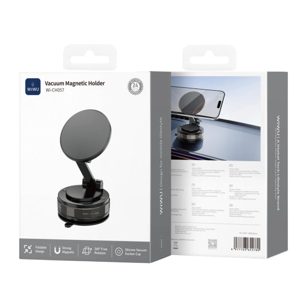 Wiwu WI-CH057 Vacuum Magnetic Holder Black