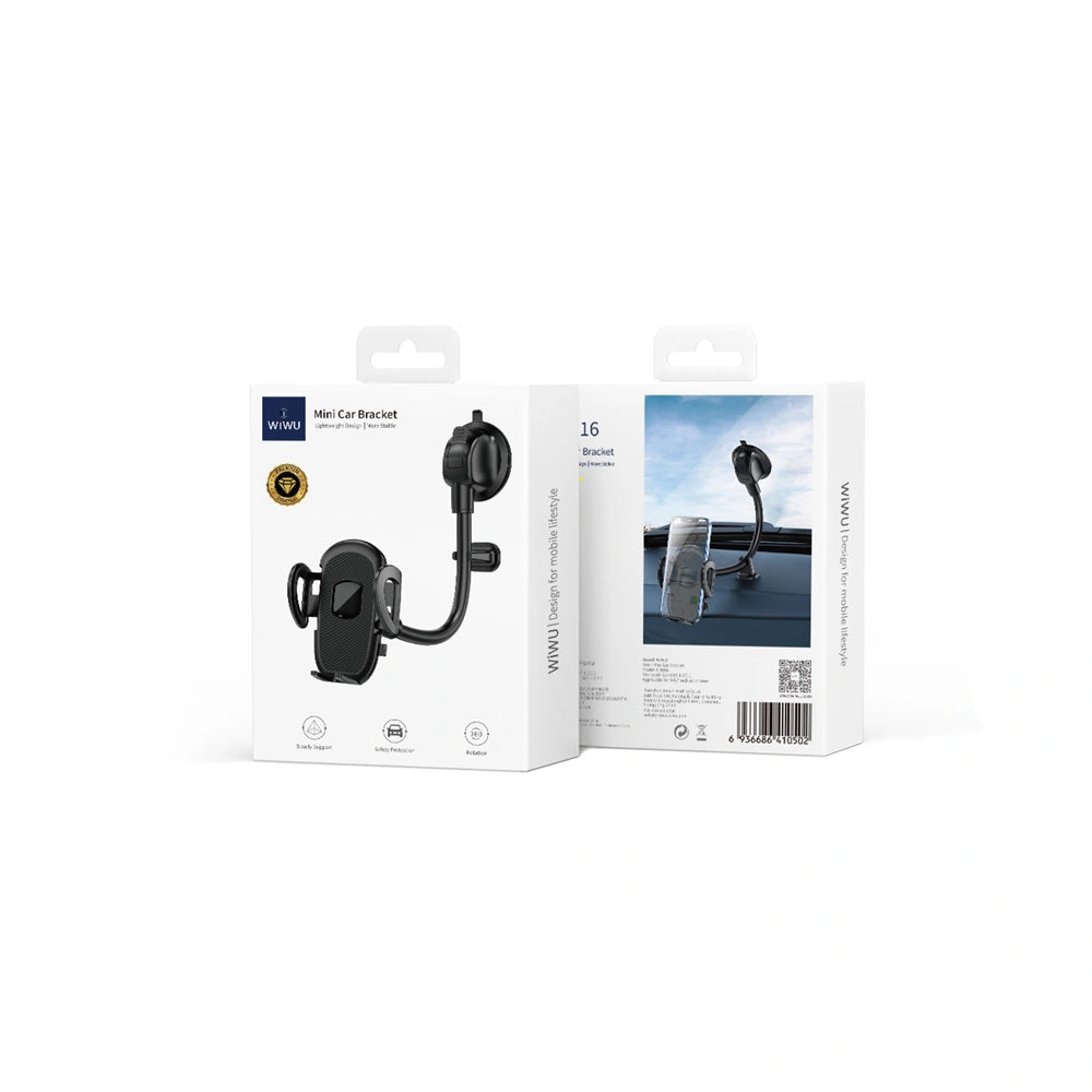 WiWU Car Phone Holder Mount for Car Dashboard Windshield Cell Phone Stand