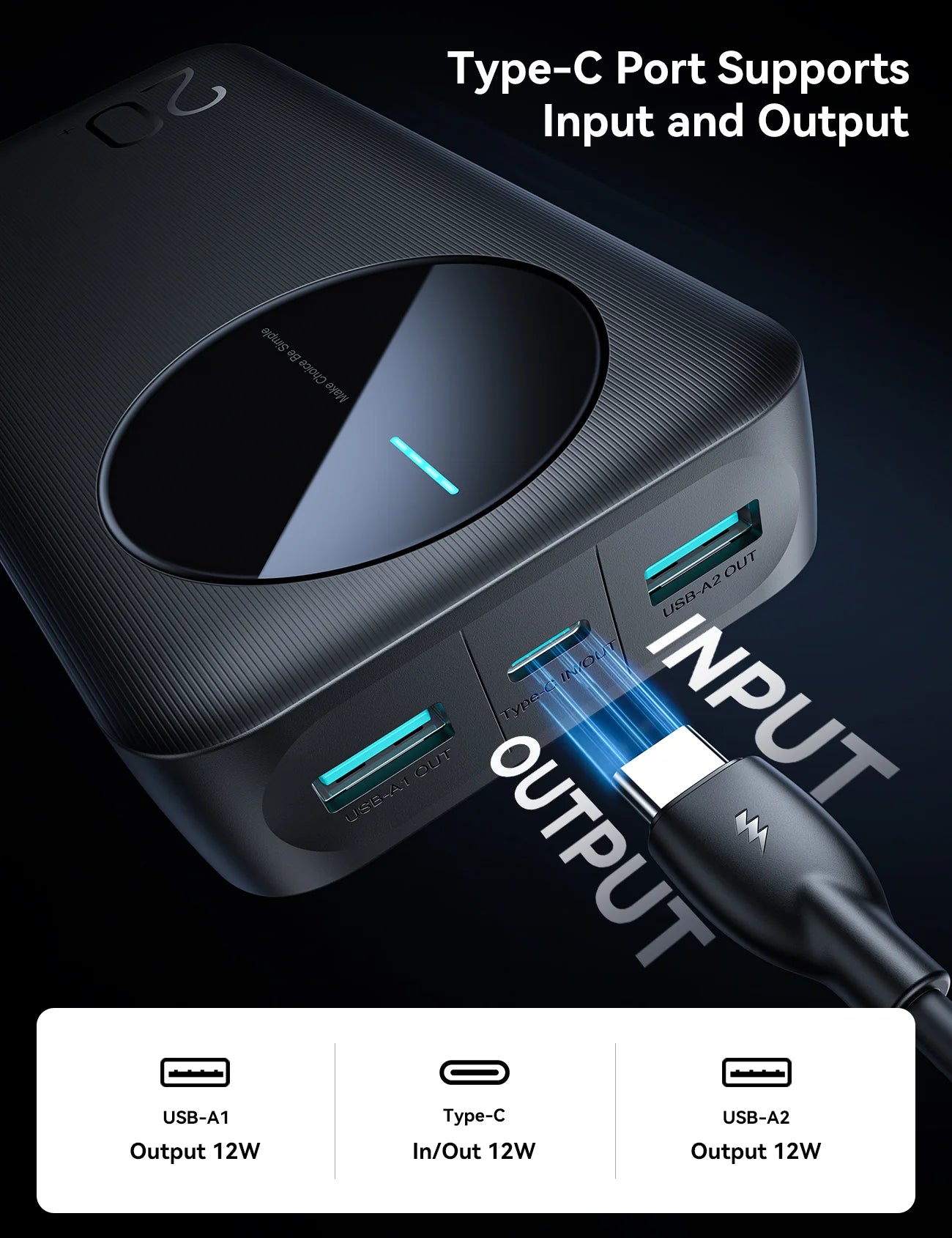 Joyroom PBF14 2.4A LED Power Bank