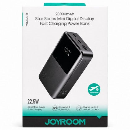 JR-QP192 mini  20000mah 22.5W fast charging powerbank with LCD display