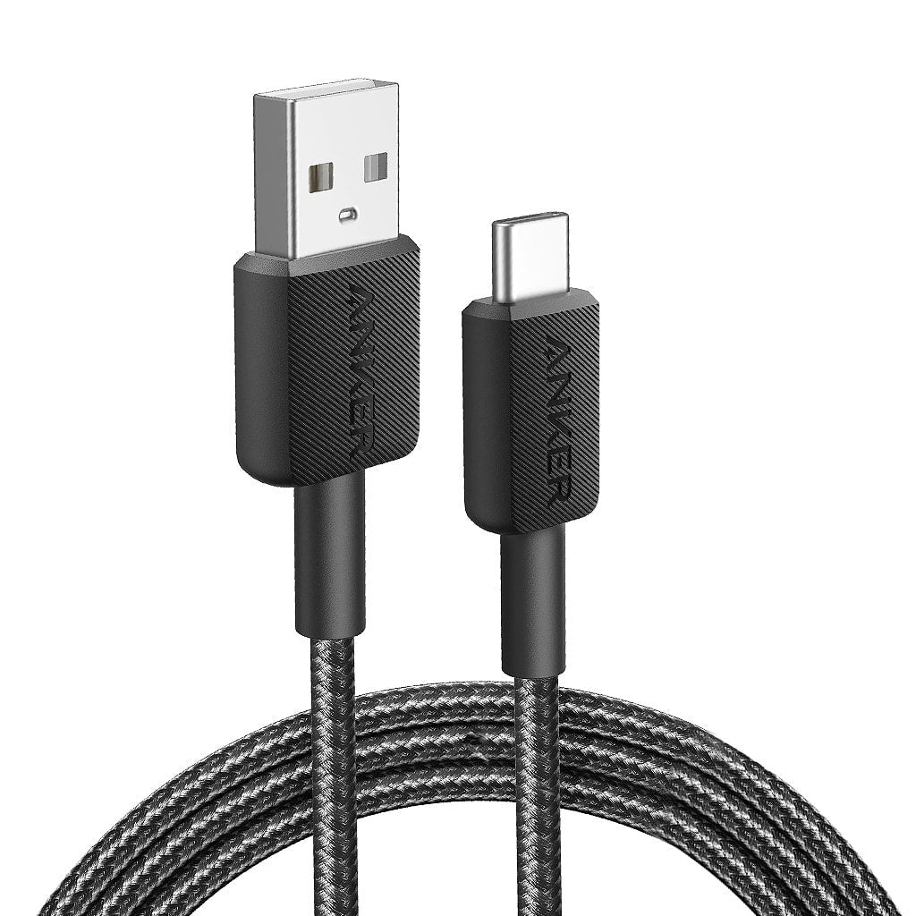 Anker 322 USB-A to USB-C Cable Braided (0.90CM/3ft) -Black