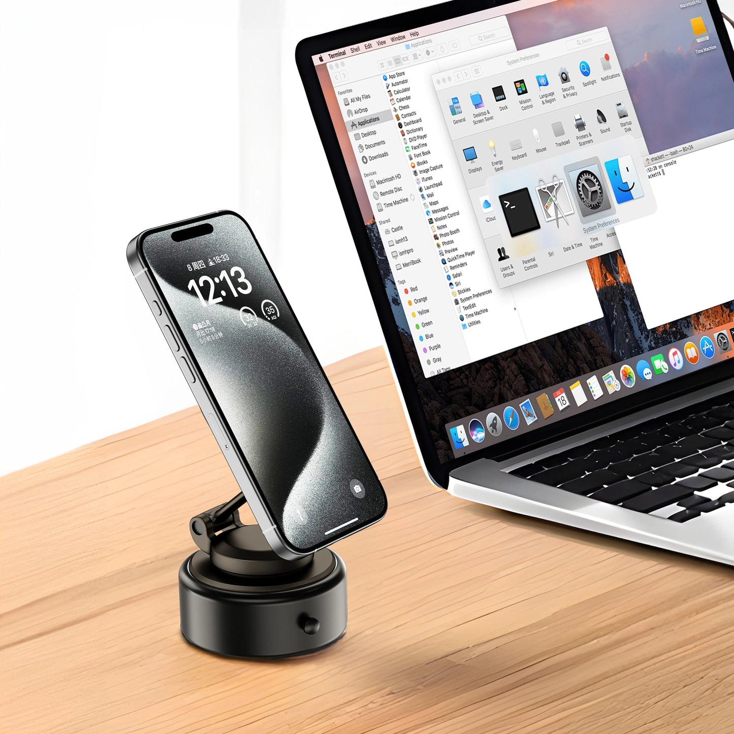 WiWU Octopus Vacuum Suction Magnetic Phone Holder Wi-CH056