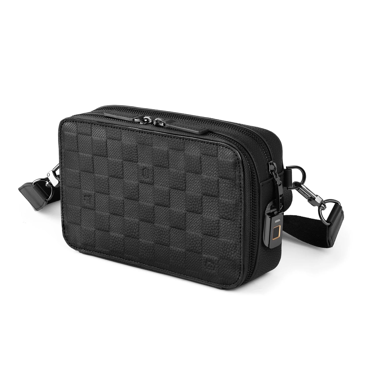 WiWU Master Genuine Leather Fingerprint Lock Crossbody Bag