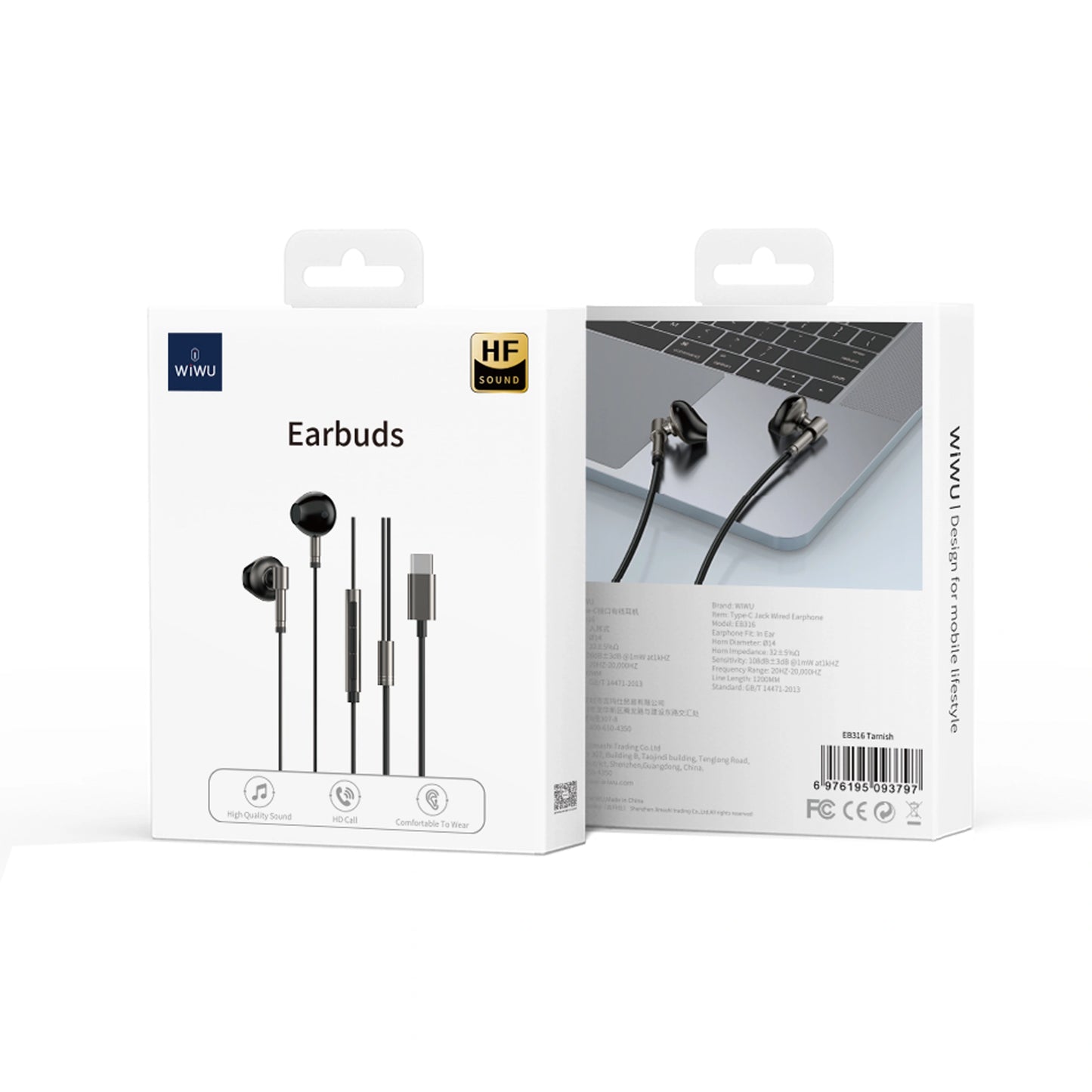 Wiwu WIWU Type C earbuds Eb316